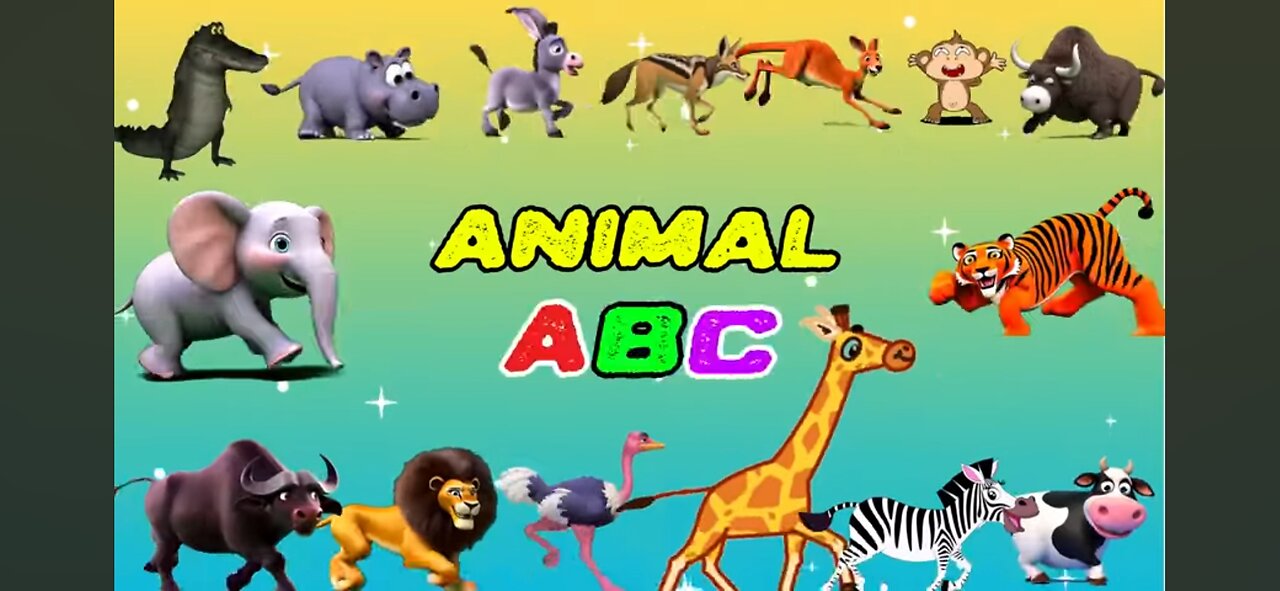 Animal ABC song | Alphabet Animals Name Nursery Rhymes For kidos |
