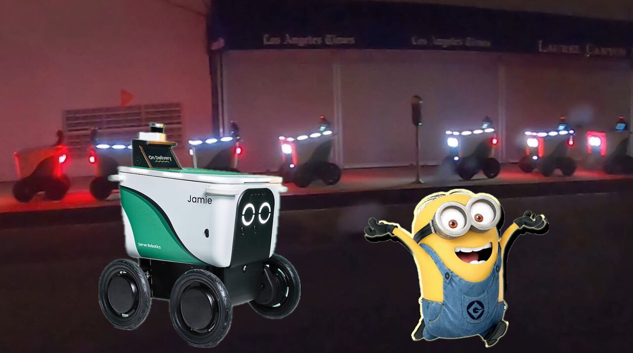 Serve Robotics Delivery Robot - Los Angeles 🤖