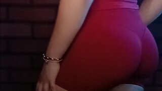 Red gym outfit fit check