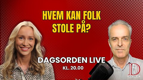 Hvem kan folk stole på? | Dagsorden LIVE 11. juni