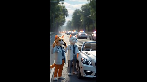 cat car 🚗🚗 accident