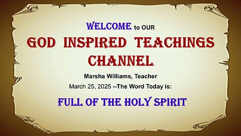 FULL of the Holy Spirit