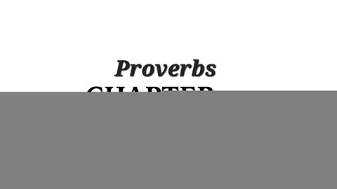 Proverbs Chapter 24 (Bible Study)