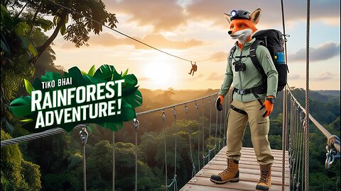 Rainforest Adventure with Tiko Bhai 🦊 | Zipline, Wildlife & Canopy Sunset