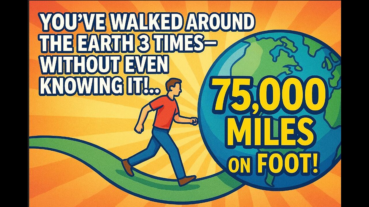 You've Walked Around the Earth 3 Times—Without Even Knowing It!