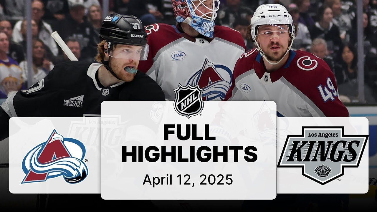 NHL Highlights | Avalanche vs. Kings | April 12, 2025