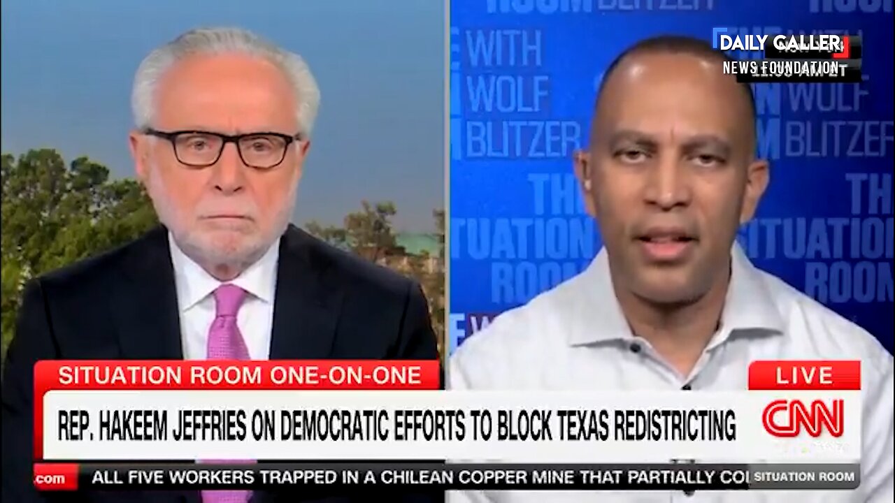 Hakeem Jeffries Claims Texas Democrats Have GOP 'Running Scared'— After They Fled to Illinois