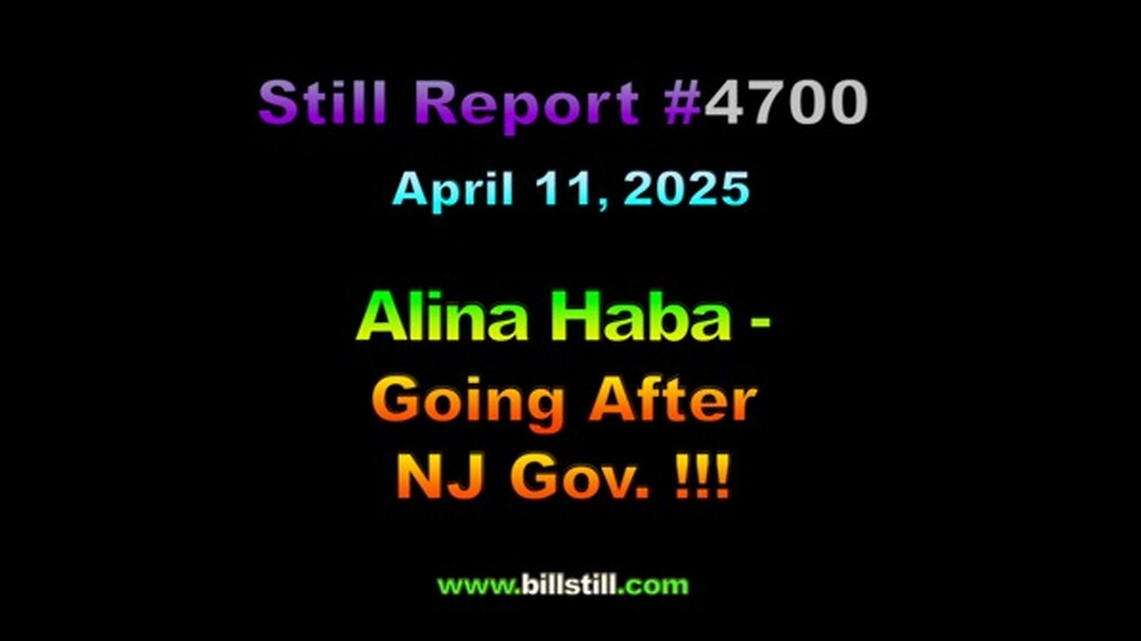 Alina Haba Going After NJ Gov. !!!, 4700