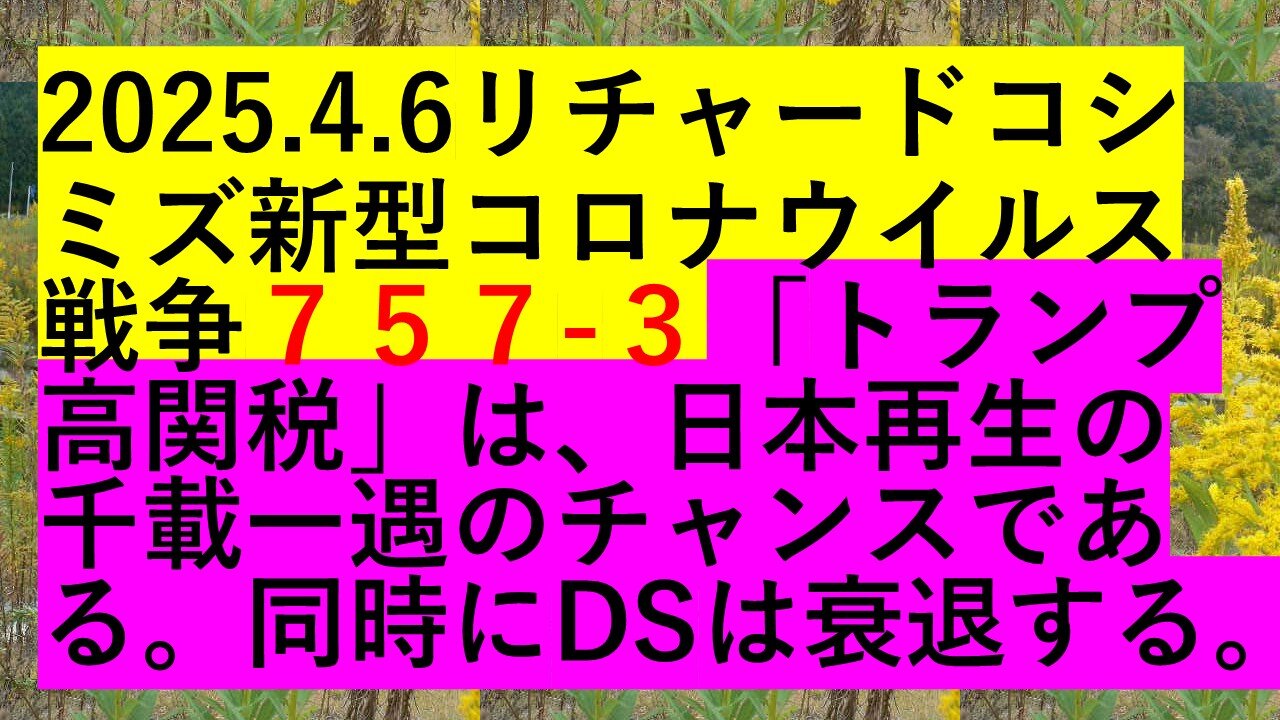 2025.4.7リチャードコシ ミズ新型コロナウイルス戦争７５７-３