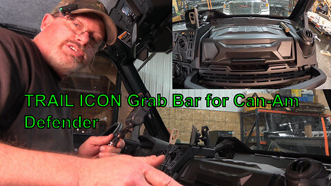 Trail Icon Grab Bar for Can-Am Defender Installation