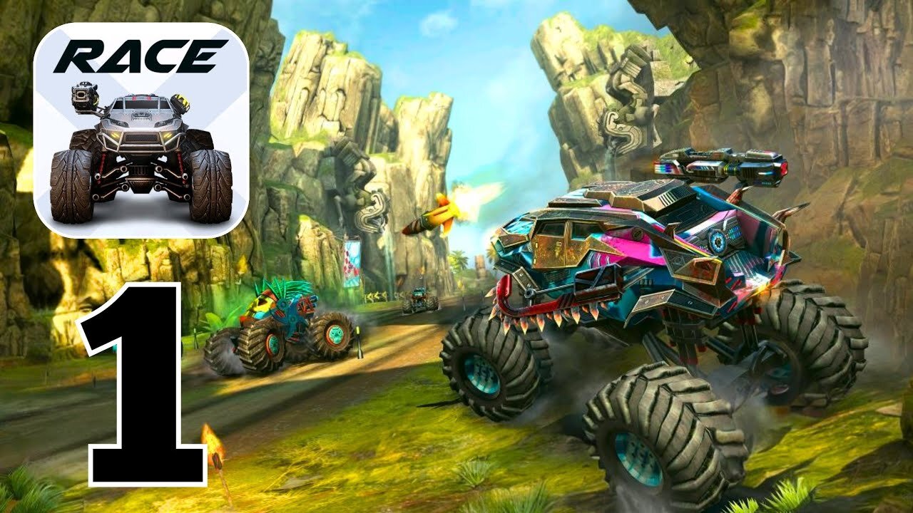 RACE - Rocket Arena Car Extreme - Gameplay Walkthrough | Part 1 (Android, iOS)