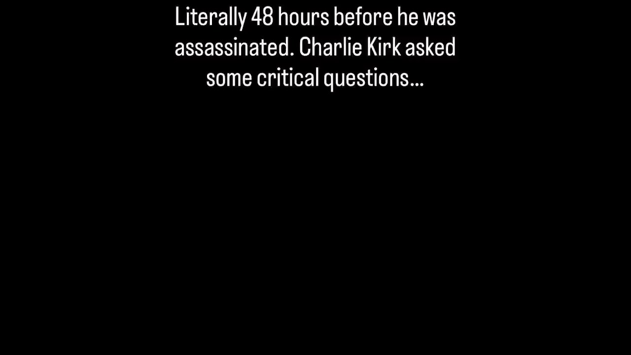 Possibly Why They Assinated Him