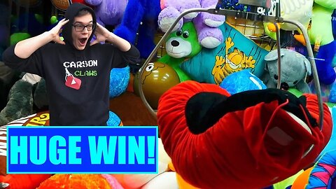 Winning at the BIGGEST Claw Machine Ever!