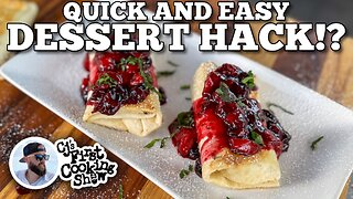 Berry Cheesecake Blintzes on the Blackstone Griddle