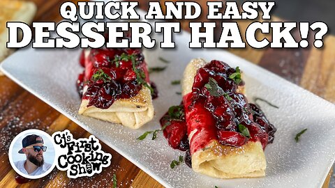 Berry Cheesecake Blintzes on the Blackstone Griddle