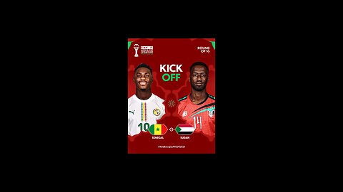 SENEGAL VS SUDAN : 2025 CAF AFRICA CUP OF NATIONS ROUND OF 16 MATCH LIVE WATCH-ALONG