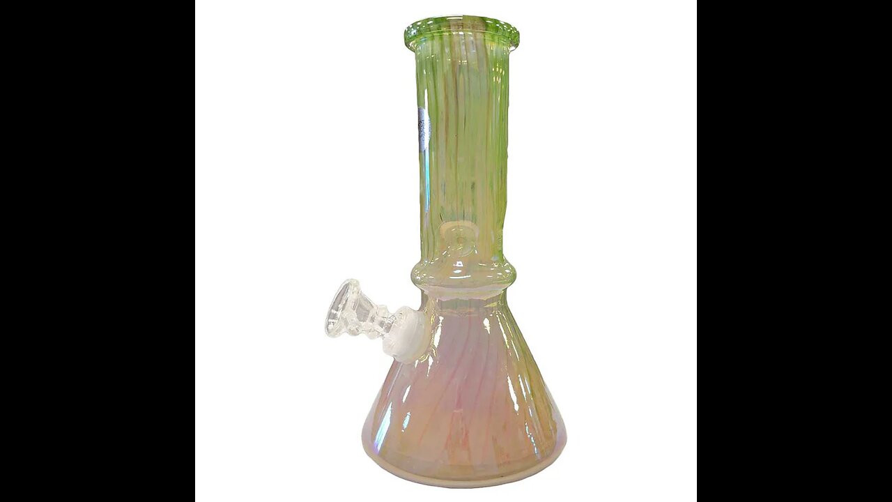 8" Water Bong with Ice Pinch - Madison Smoke Shop