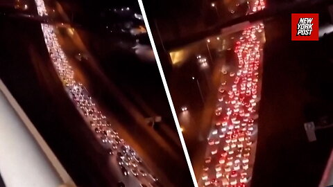 Mass exodus: Tehran highways jammed as thousands flee amid escalating conflict