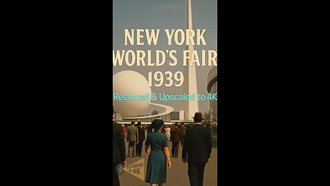 1939 NY World’s Fair Restored: See the Dreams of the Future in 4K! 🌠🗽
