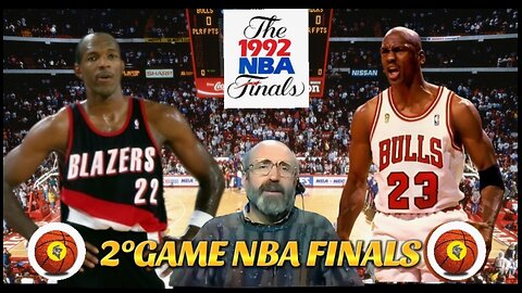 "Portland Trail Blazers vs Chicago Bulls" 2°GAME NBA FINALES'92 (05 de Junio, 1992) con Ramón Trecet