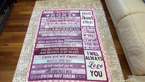 Look at To My Aunt Gifts Blanket Gifts Best Auntie Ever Throw Blanket 60x50" Aunt Mothers Day Gift