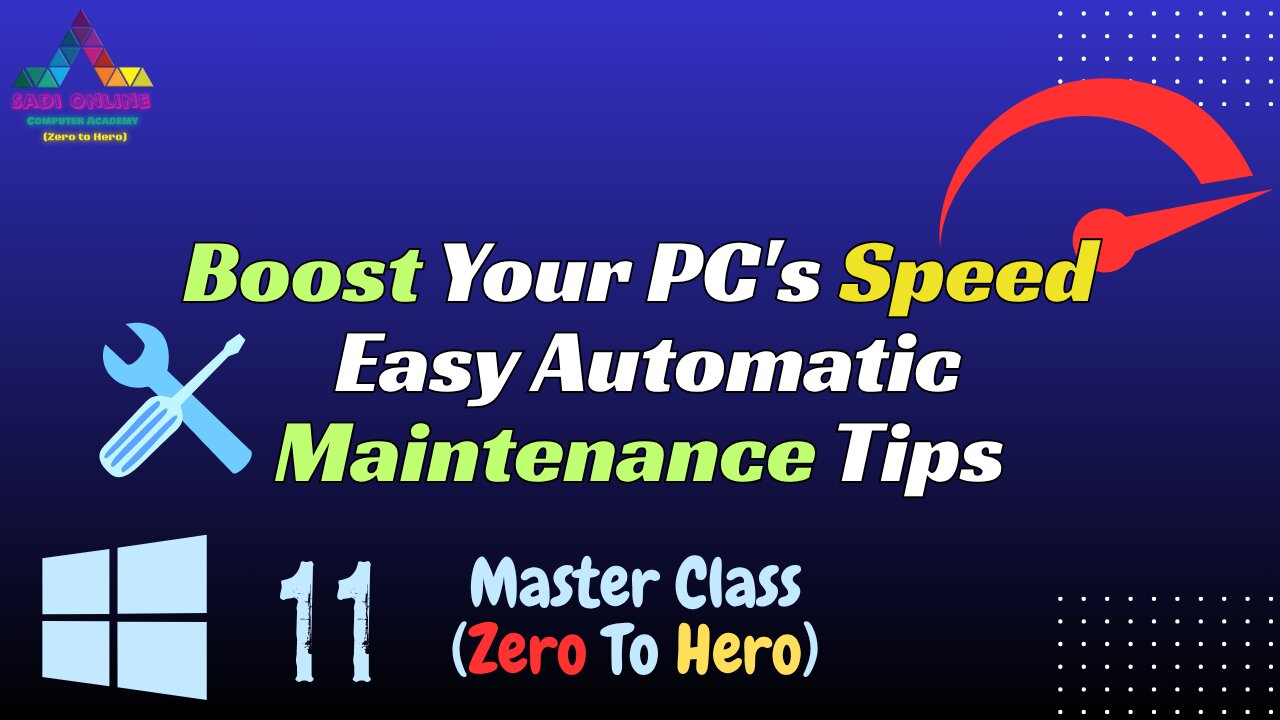 Boost Your PC's Speed: Easy Automatic Maintenance Tips