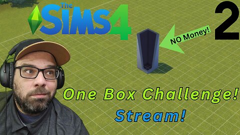 Playing Sims 4!! One Box Challenge! My First Sims Challenge! Stream 2
