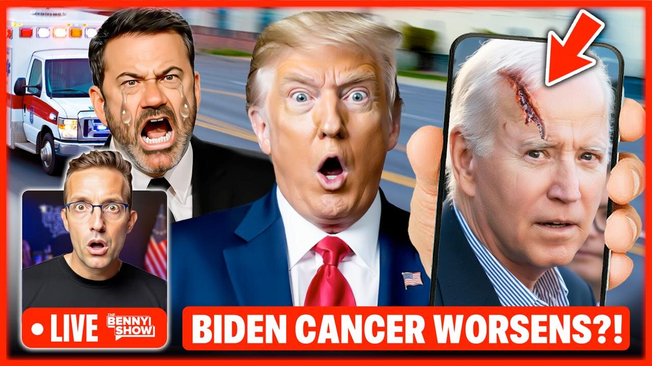 Biden Appears With MASSIVE Scar on Face, New Health Horror Revealed! Sobbing Jimmy Kimmel FLEEING US