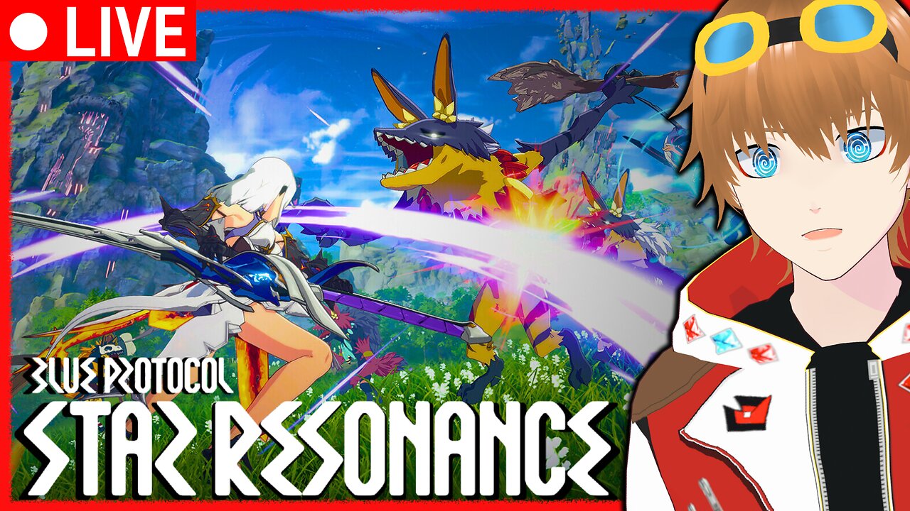 Trying out the Anime MMORPG Blue Protocol: Star Resonance【✩VTUBER】
