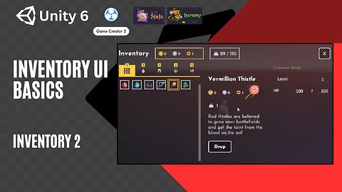 How To Make Your Own Game Inventory Fast! | Game Creator 2