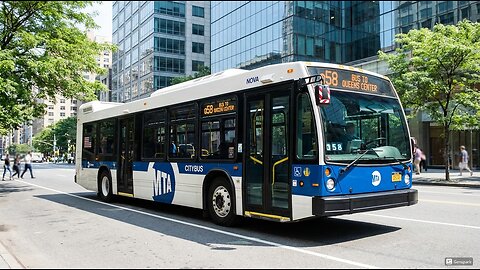 Q58 Nova LFS MTA Citybus Driving On The Road