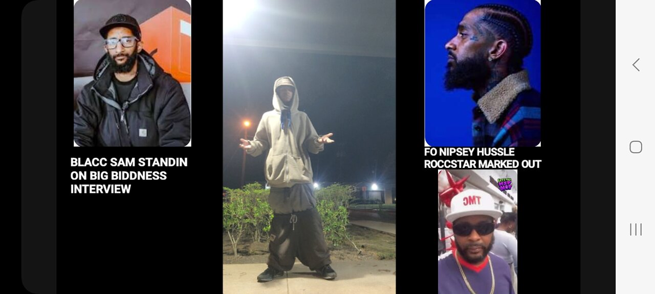 BLACK SAMS SAYS HE STEPPIN FO NIPSEY N ALOT HE DID WHILE HE WAS ALIVE ROCCSTAR SAM HAS INTERVIEW💪🏾🔵