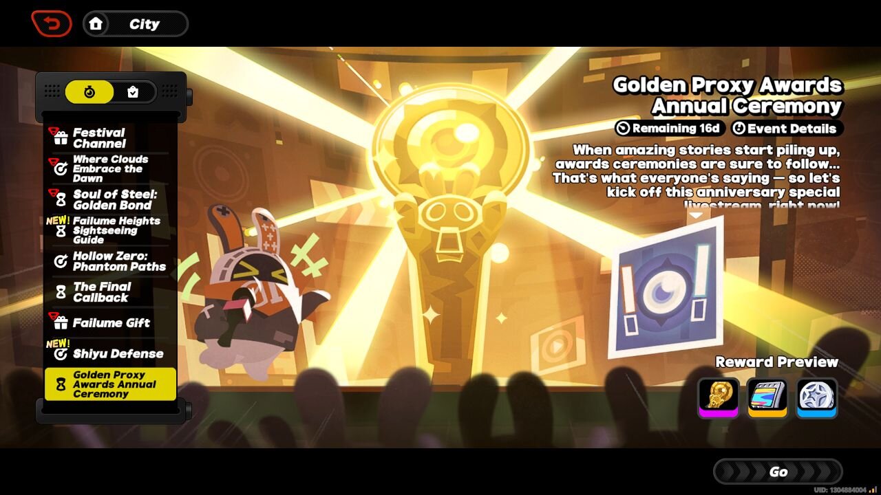 Golden Proxy Awards Annual Ceremony Event - Zenless Zone Zero (ZZZ) - Version 2.0