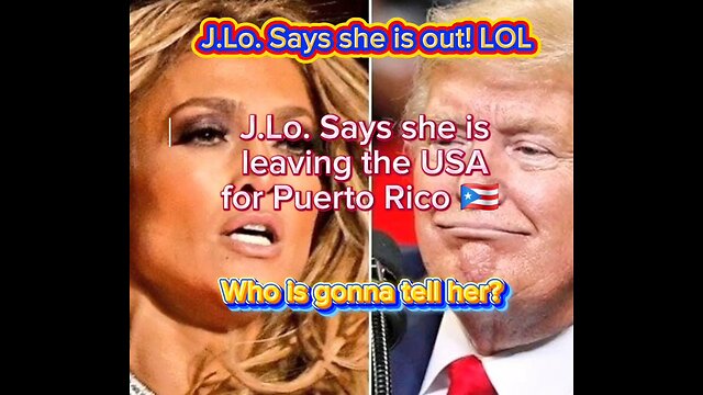 J.Lo. Says she is out!