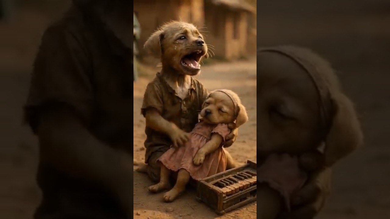 Poor Puppy and His Little Sister 😢