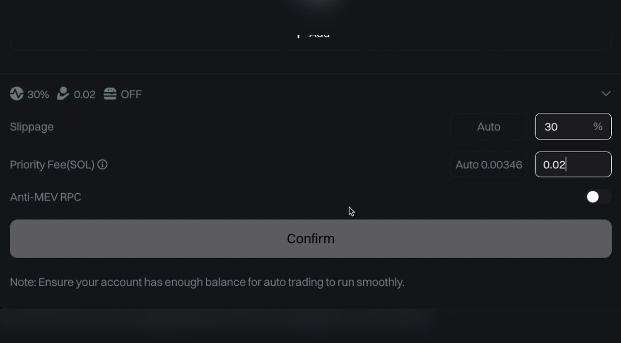 GMGN Copy Trade Setup: Slippage & Priority Fees