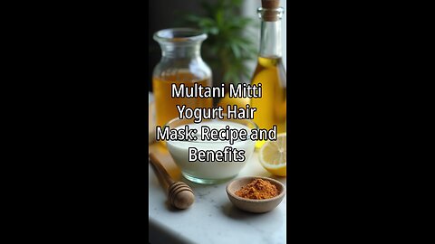"Transform Your Hair with THIS Simple Yogurt Hair Mask! 💁‍♀️ #HairCare #DIYHairMask #YogurtHairMask