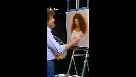 Bob Ross painting