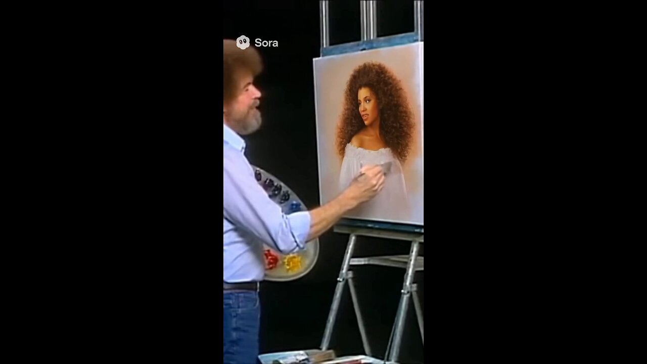 Bob Ross painting