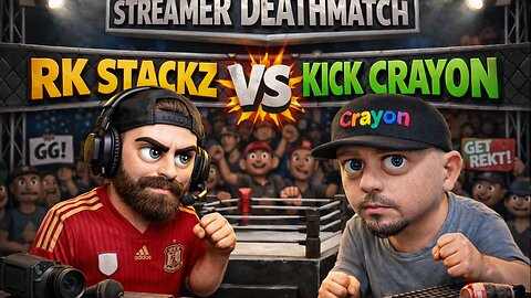 STREAMER D*ATHMATCH! @KickCrayon Vs @RkStackz! Massive drama showdown!