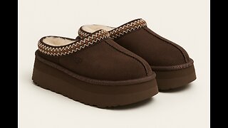 Chocolate Tazz II Ugg slipper Platform 3D View