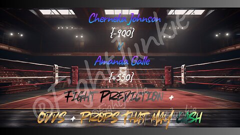 Judgment Day Boxing Fight Predictions! Odds + Props + Picks! Cherneka Johnson V Amanda Galle!