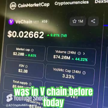 vechain vet price prediction crypto news today! #fyp