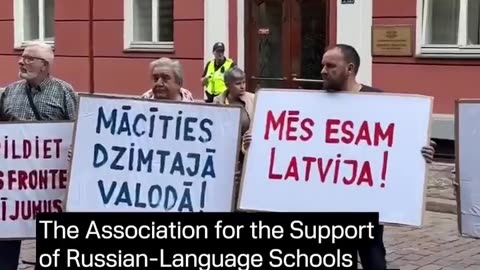 🇱🇻👥 Ukraine Russia War | Pro-Russian Protest in Latvia | RCF