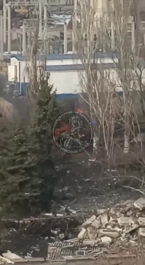 A Russian “Turtle” tank returning from a mission