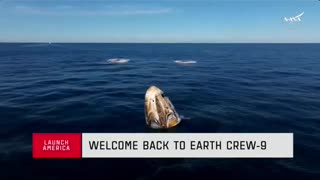 Splashdown! NASA's SpaceX Crew-9 and Starliner Astronauts are back on Earth🌊🛸🌎