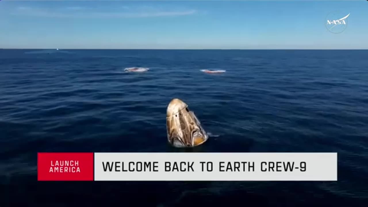 Splashdown! NASA's SpaceX Crew-9 and Starliner Astronauts are back on Earth๐๐ธ๐