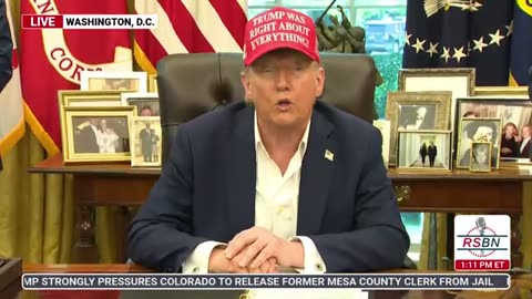 AUGUST 22 2025 President Trump Makes an Announcement