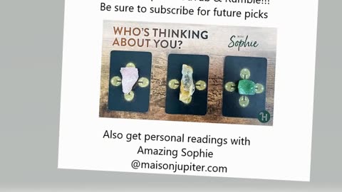 Pick-A-Card Thursday with Sophie Maison Jupiter