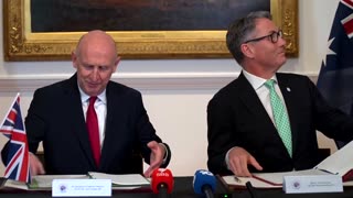 Australia, Britain sign 'historic' 50-year submarine treaty